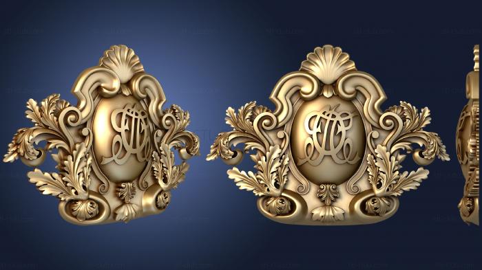 Cartouche with monograms